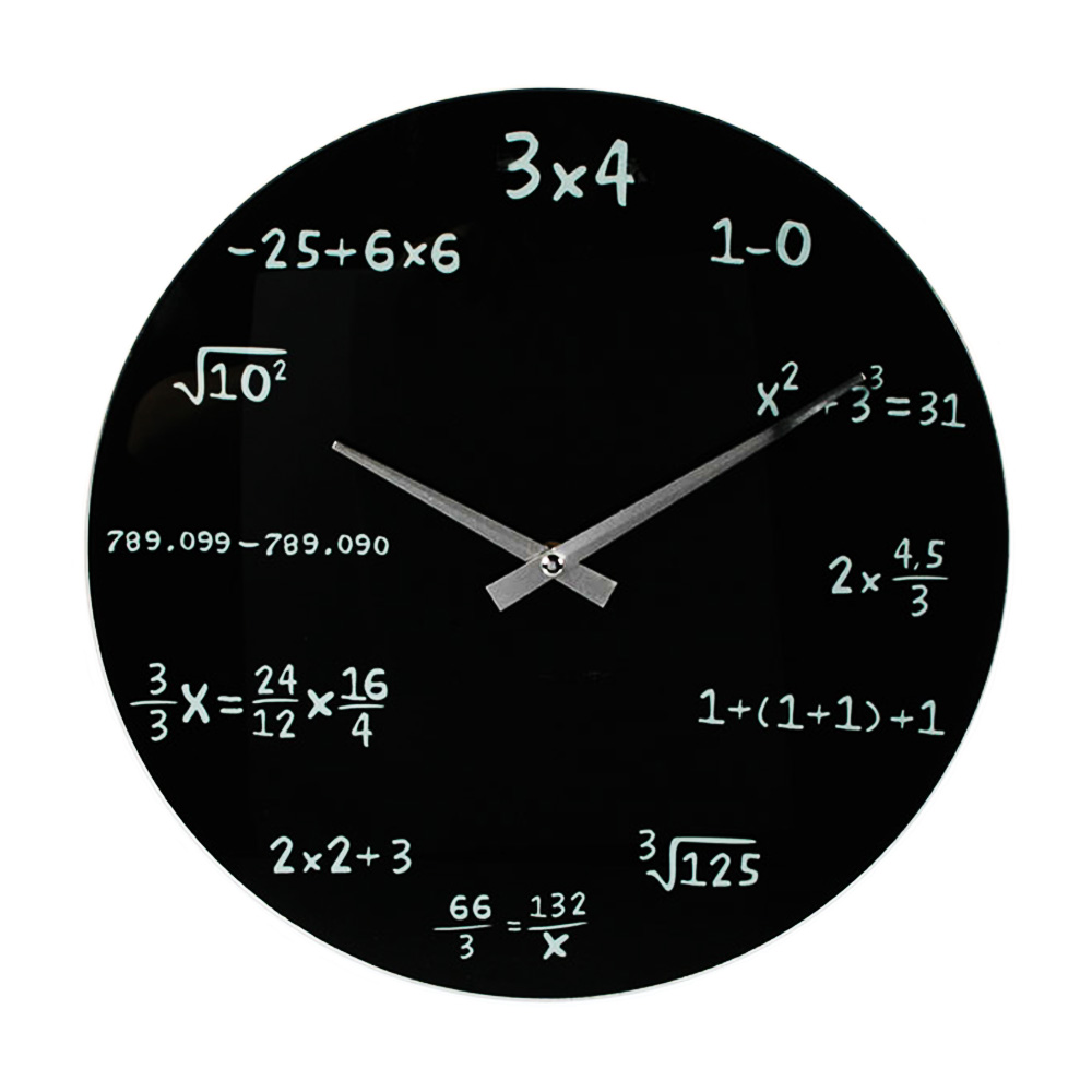 Mathe Wanduhr