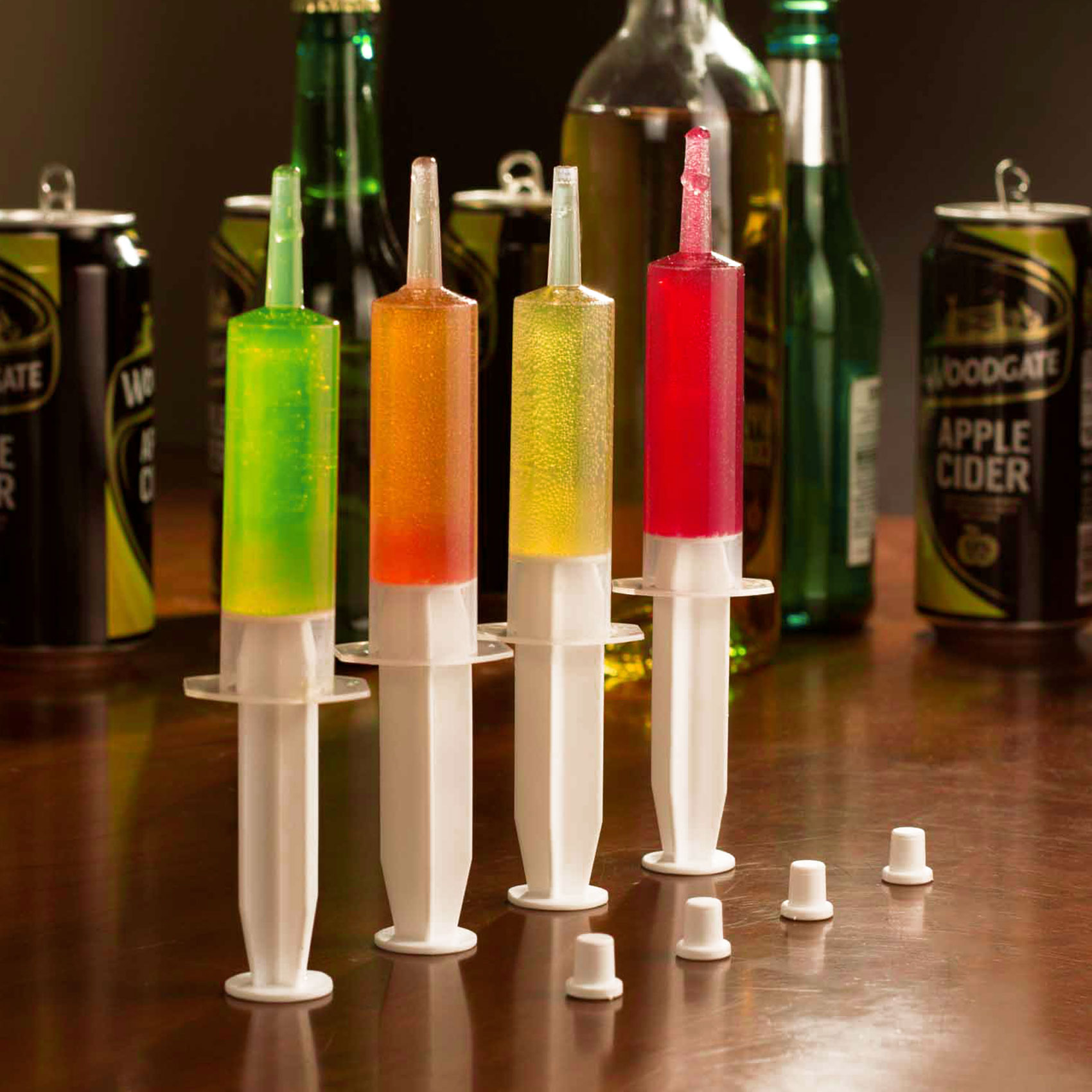 Shots im Spritzen-Design, Spritzen für Jelly-Shots, Lustige Shotgläser, Schnapsspritzen, Schnaps Shot-Glas im 6er Set