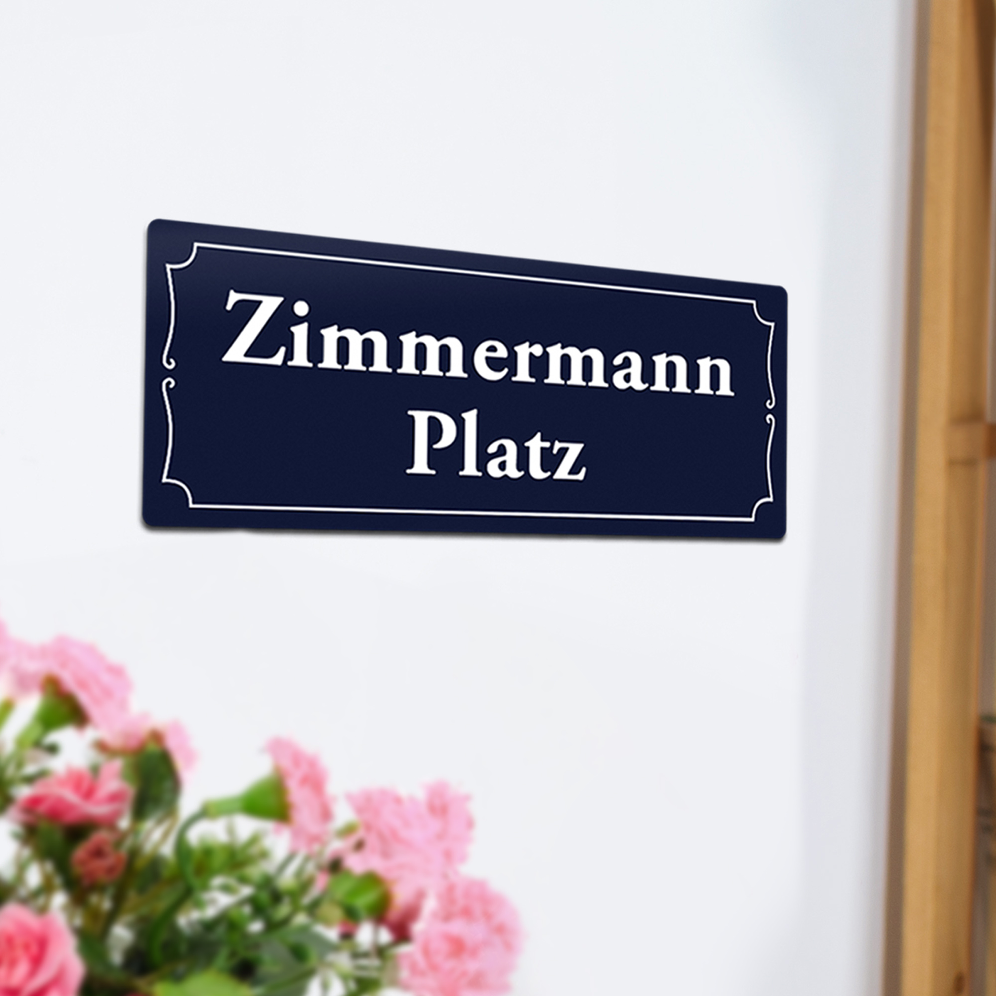 Türschild als Straßenschild mit personalisiertem Namen 7