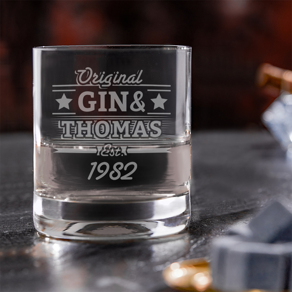 Ginglas Tumbler - Gin & Geburtstag - Personalisiert